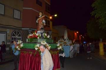 Misa y procesión religiosa en el El Calero de Telde (Foto Francisco Javier Santana)